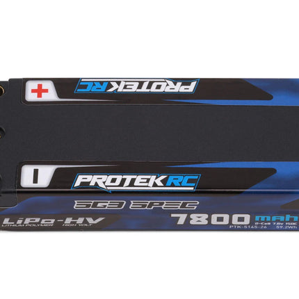 ProTek RC 2S 150C Low IR SG3 HV Mid-Sized LiPo Battery (7.6V/7800mAh) w/5mm Connectors (ROAR Approved) (113mm Length) PTK-5145-26