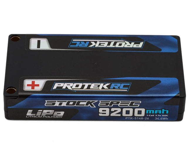 ProTek RC 1S 150C Low IR Si-Graphene "Stock Spec" Shorty LiPo Battery (3.7v/9200mah) (ROAR Pending)  PTK514826