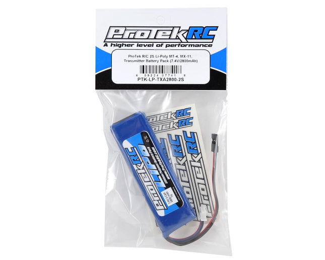 ProTek RC LiPo Transmitter Battery 7.4V/2800mAh MT-4 MT4S M11X M12 M12S PTK-5164