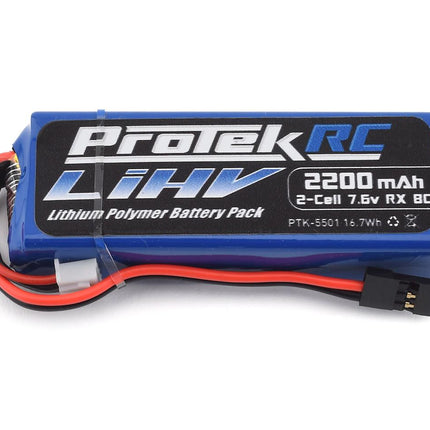 ProTek RC HV LiPo Receiver Battery Pack (Mugen/AE/8ight-X) (7.6V/2200mAh) PTK-5501