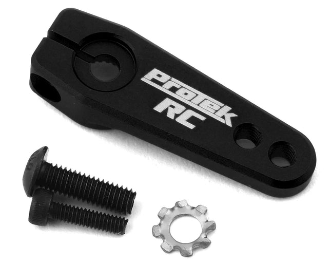 ProTek RC Aluminum Flat Clamping Servo Horn (Black) (25T-ProTek) PTK7823BK