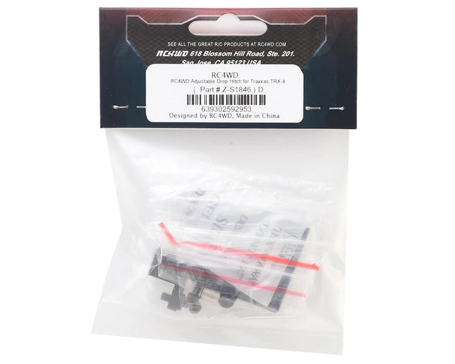 RC4WD Z-S1846 Adjustable Drop Hitch for Traxxas TRX-4/TRX-6 RC4ZS1846