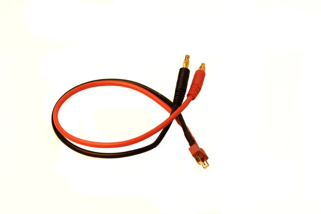 Racers Edge Charge Adapter: Male Deans (T-Plug) to Male 4mm Bullets-300mm Wire RCE1620