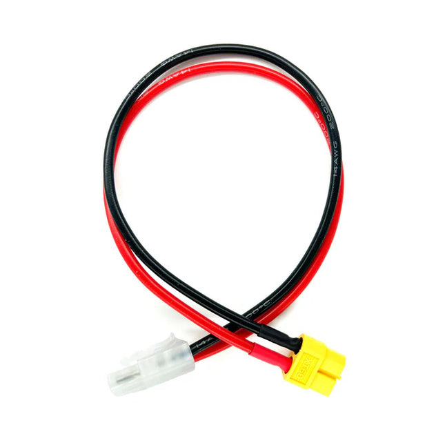 Racers Edge Charge Adapter: Male Tamiya to Female XT60, 300mm Wire RCE1684