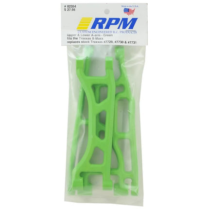 RPM (82354)Traxxas X-Maxx Upper & Lower A-Arms (Green) (2) RPM82354