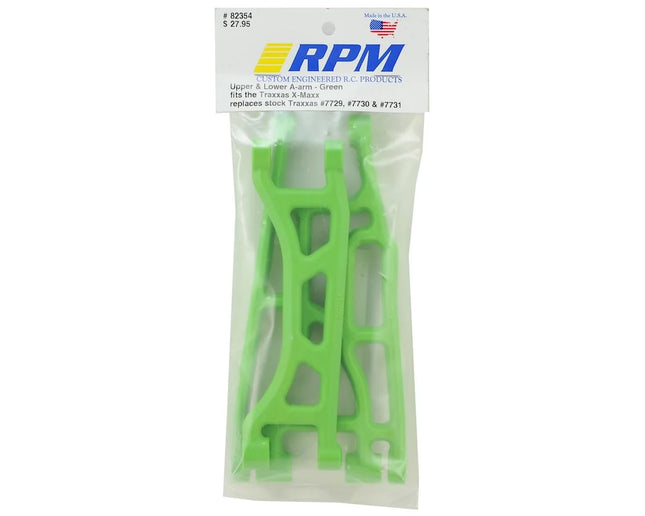 RPM (82354)Traxxas X-Maxx Upper & Lower A-Arms (Green) (2) RPM82354