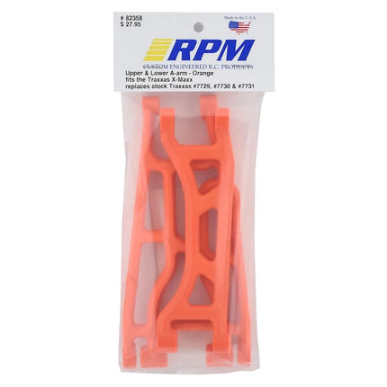 RPM Traxxas X-Maxx Upper & Lower A-Arms (Orange) RPM82358