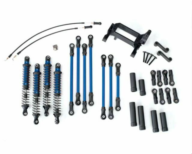Traxxas 8140X TRX-4 Complete Long Arm Lift Kit Blue Brand New!!
