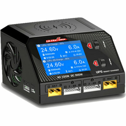 Ultra Power UP6 160W/400W Dual Port Multi Chemistry AC/DC Charger UPTUP6 New!!