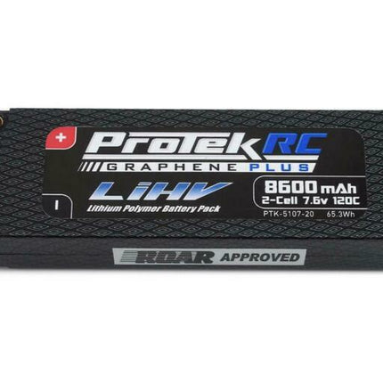 ProTek RC 2S 120C Low IR Si-Graphene + HV LiPo Battery 7.6V/8600mAh PTK-5107-20