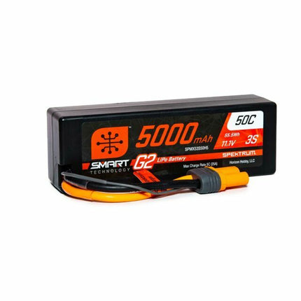 Spektrum RC 3S Smart G2 LiPo 50C Battery Pack (11.1V/5000mAh) w/IC5 SPMX53S50H5 