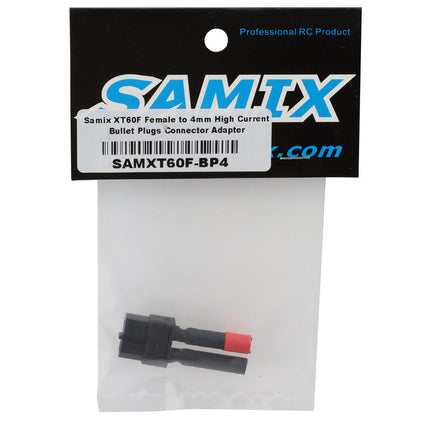 Samix XT60 Female to 4mm High Current Bullet Plugs Connector Adapter SAMXT60F-BP4