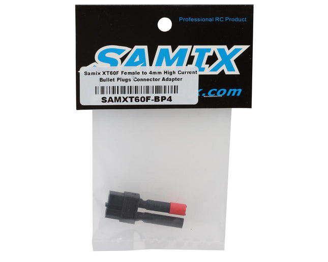 Samix XT60 Female to 4mm High Current Bullet Plugs Connector Adapter SAMXT60F-BP4