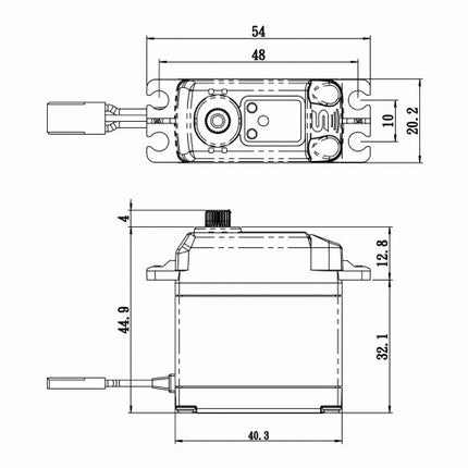 Savox Tall Monster Torque Steel Gear Digital Servo SA1230SGP