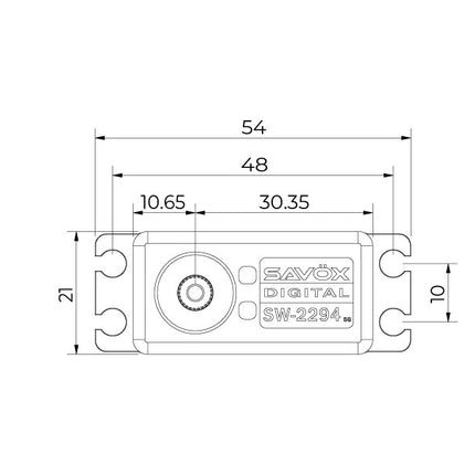 Savox SW-2294SG Direct Power Digital Brushless Steel Gear Servo (High Voltage) SAVSW2294SG