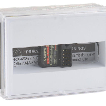 Sanwa/Airtronics RX-493i M17/MT-5 2.4GHz 4-Channel FHSS-5 Telemetry Receiver SNW107A41375A