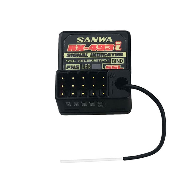 Sanwa/Airtronics RX-493i M17/MT-5 2.4GHz 4-Channel FHSS-5 Telemetry Receiver SNW107A41375A