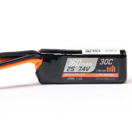 Spektrum RC Axial® SCX30 2S 30C LiPo Battery Pack (7.4V/160mAh) w/PH2.0 Connector SPMX-1122