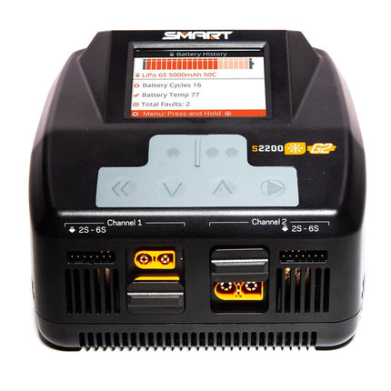 Spektrum RC S2200 G2 AC LiPo Smart Charger 200W SPMXC2010