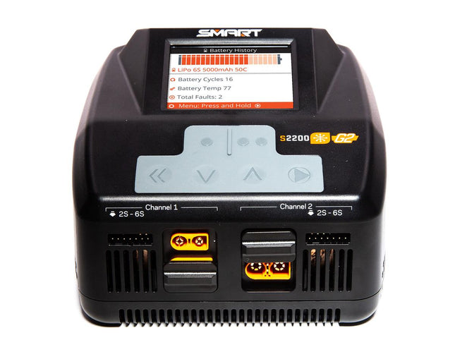 Spektrum RC S2200 G2 AC LiPo Smart Charger 200W SPMXC2010
