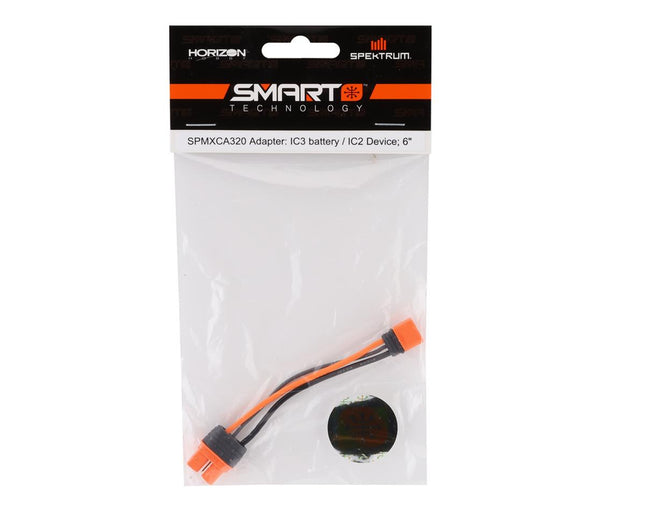 Spektrum RC 6" IC2 Battery to IC3 Device SMART Battery Adapter Cable SPMXCA320