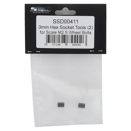 SSD RC 2.5mm Scale Wheel Bolt 3mm Hex Socket Tool (2) SSD00411
