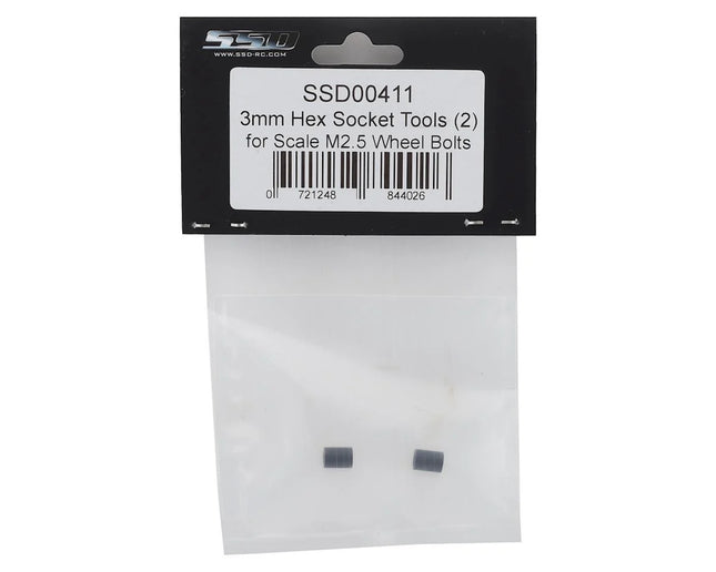 SSD RC 2.5mm Scale Wheel Bolt 3mm Hex Socket Tool (2) SSD00411