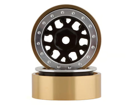 SSD RC 1.0” Boxer Aluminum/Brass Beadlock Wheels (Various Colors) (2) (25g)