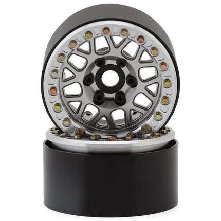 SSD RC 1.9” Slugger Beadlock Wheels (2) w/12mm Hex (Various Colors)