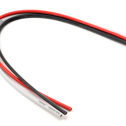 Tekin 12awg Silicon Power Wire Pack (Black/Red/White) (12") TEKTT3011