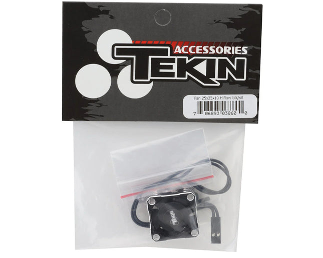 Tekin TT3860 25x25x10 Hiflow Aluminum Cooling Fan (Black/Silver) TEKTT3860