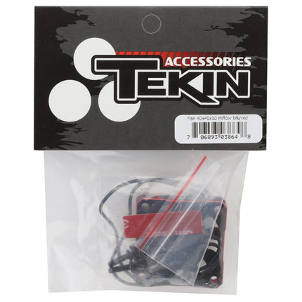Tekin TT3864 40x40x10 Hiflow Aluminum Cooling Fan (Black/Red) TEKTT3864