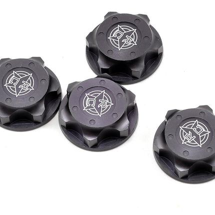 Tekno RC Aluminum 17mm Serrated Fine Thread Wheel Nut (Gun Metal) (4) TKR5116C