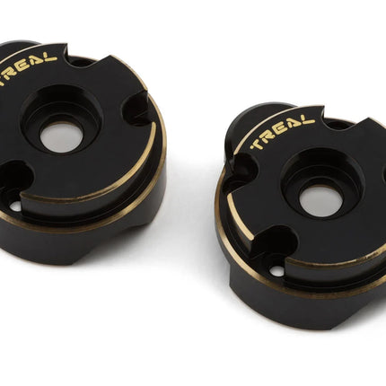 Treal Hobby X0048D6ELZ Redcat Ascent-18 Brass Outer Portal Covers (Black) (2) (47.4g) TLHTASCENT18-06