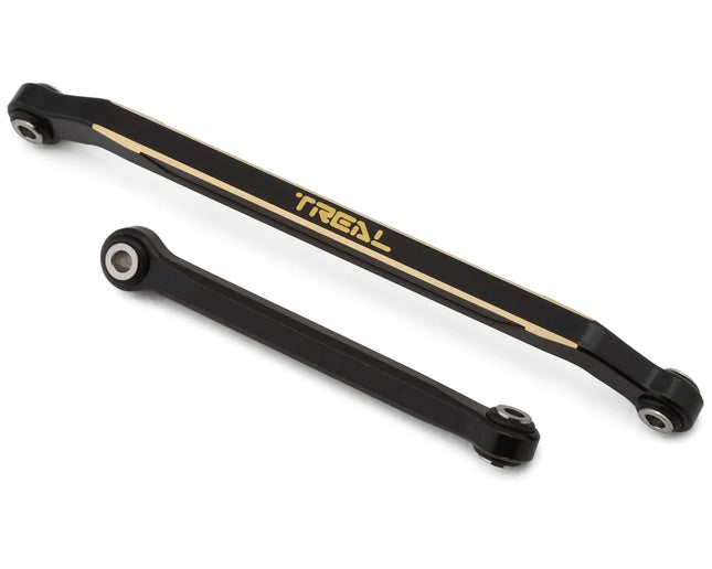 Treal Hobby X0048D6EMJ Redcat Ascent-18 Brass Front Steering Link Set (Black) (2) (13.1g) TLHTASCENT18-08