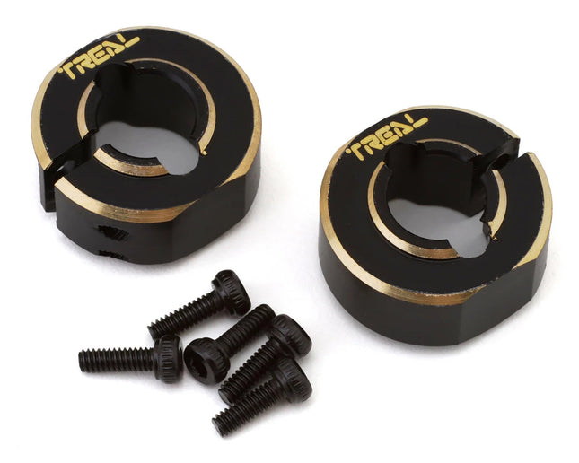Treal Hobby X0038F0YSX Axial SCX24 Brass Rear Counter Balance Weights (Black) (2) (14g) TLHTSCX24-123