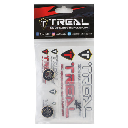 Treal Hobby X0038F0YSX Axial SCX24 Brass Rear Counter Balance Weights (Black) (2) (14g) TLHTSCX24-123