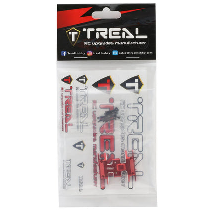 Treal Hobby X002MD0KEF Axial SCX24 Aluminum Skid Plate (Red) TLHTSCX24-14