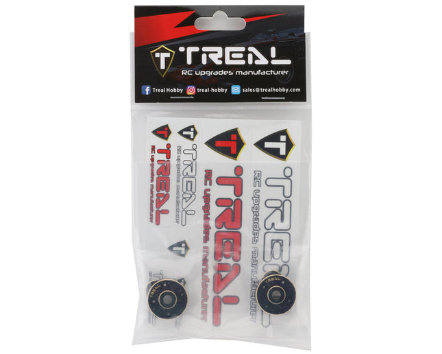 Treal Hobby X003HJ3W7Z SCX24 Brass Outer Portal Covers (2) (Black) (20g) TLHTSCX24-204