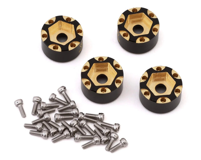 Treal Hobby X003TBO09P Axial SCX24 1.0" Brass Beadlock Wheel Hub Spacers (4) (7mm) (3.5g) TLHTSCX24-232