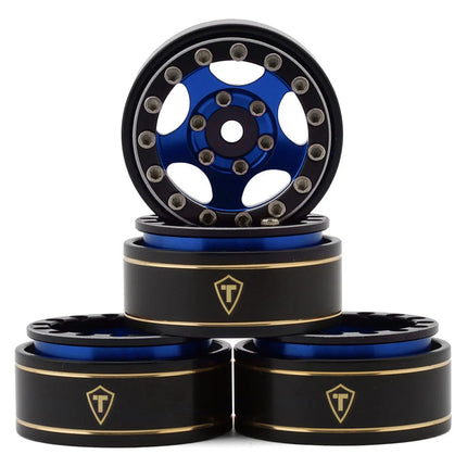 Treal Hobby Type B 1.0" 5-Spoke Beadlock Wheels (4) (22.4g) TLHTSCX24 (Various Colors)