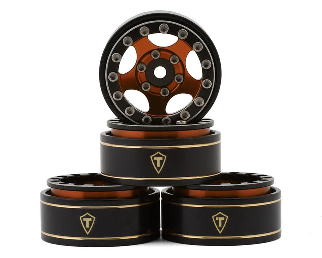 Treal Hobby Type B 1.0" 5-Spoke Beadlock Wheels (4) (22.4g) TLHTSCX24 (Various Colors)
