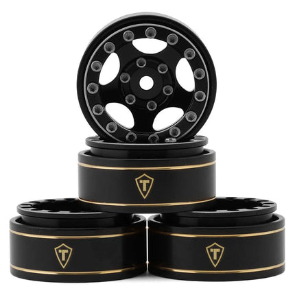 Treal Hobby Type B 1.0" 5-Spoke Beadlock Wheels (4) (22.4g) TLHTSCX24 (Various Colors)