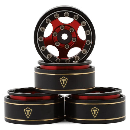 Treal Hobby Type B 1.0" 5-Spoke Beadlock Wheels (4) (22.4g) TLHTSCX24 (Various Colors)