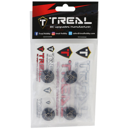 Treal Hobby X002RZTQ0R Axial SCX24 Brass Extended Wheel Hex Hub (+5mm) (4) (12g) TLHTSCX24-54