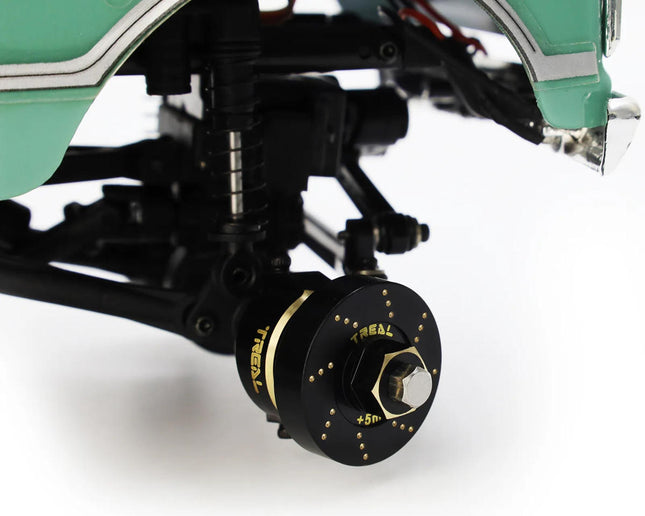 Treal Hobby X002RZTQ0R Axial SCX24 Brass Extended Wheel Hex Hub (+5mm) (4) (12g) TLHTSCX24-54