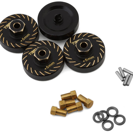 Treal Hobby X002YSWRGH Axial SCX24 Type B Brass Extended Wheel Hubs (4) (+5mm) TLHTSCX24-91