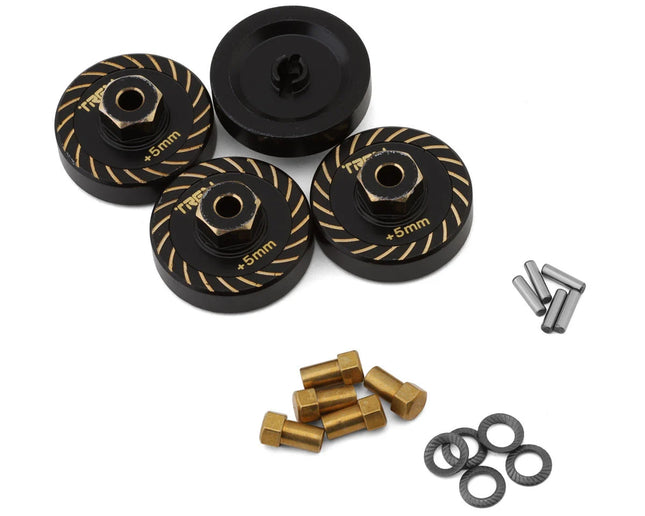 Treal Hobby X002YSWRGH Axial SCX24 Type B Brass Extended Wheel Hubs (4) (+5mm) TLHTSCX24-91