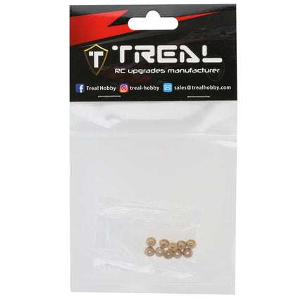 Treal Hobby B07KSGMYDC Axial SCX24 Brass Nylon Lock Nuts (2x0.4mm) (10) TLHTSCX24-95