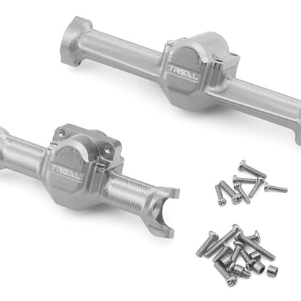 Treal Hobby X004ZVHNUV  Axial SCX30 7075 Aluminum Front & Rear Axle Housings Set (Silver) TLHTSCX30-05